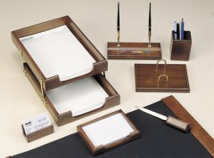 Set de birou / Organizer Bestar Set de birou din lemn natural